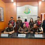 Ket poto: Kejari Jembrana ungkap kasus korupsi mantan pegawai Bank BRI Unit Ngurah Rai Negara, Jembrana