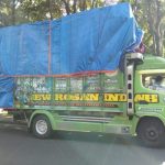 Ket poto: Salah satu truk ODOL yang diberhentikan oleh petugas Kepolisian di Jembrana
