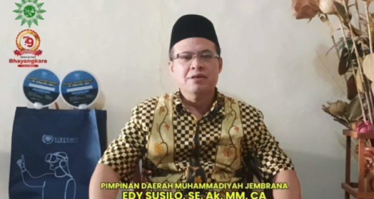 Ket poto: Pimpinan Daerah Muhammadiyah (PDM) Kabupaten Jembrana, Edi Suslo, SE.Ak, M.M, CA