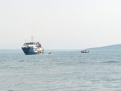 Ket poto: Kapal Motor Penumpang (KMP) Gerbang Samudra 2 kandas di Pelabuhan Gilimanuk