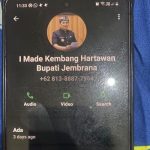 Ket poto: Tangkapan layar akun whatsapp mengatasnamakan Bupati Jembrana