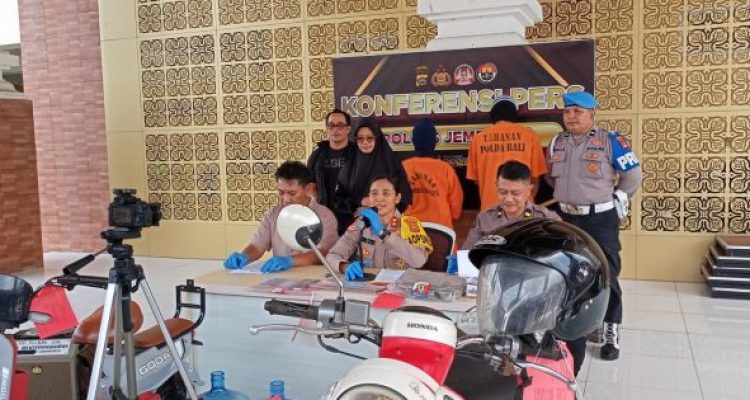 Ket poto: Polres Jembrana ungkap kasus curamor