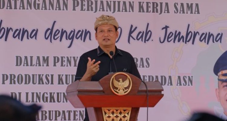 Ket poto: Bupati Jembrana I Made Kembang Hartawan