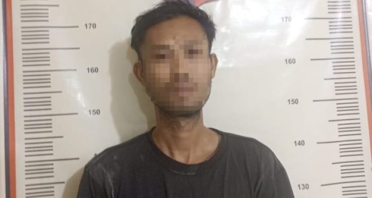 Ket poto: Pelaku penikaman yang berhasil ditangkap Polisi