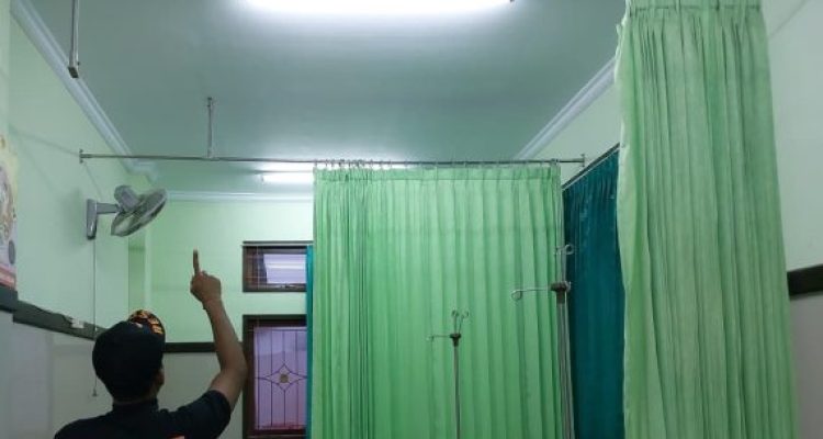 Ket poto: Kondisi Puskemas II Negara