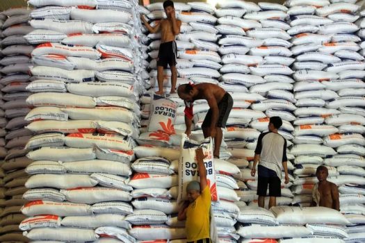 Ket poto: Gudang Beras Impor Ilegal