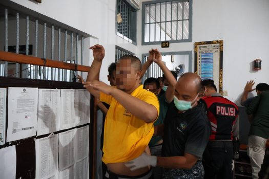 Ket poto: Petugas Gabungan sidak Rutan Negara