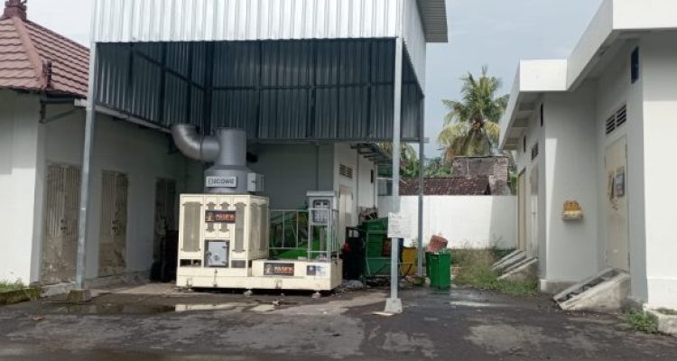 Ket poto: Mesin pengolahan sampah di Pasar Umum Negara