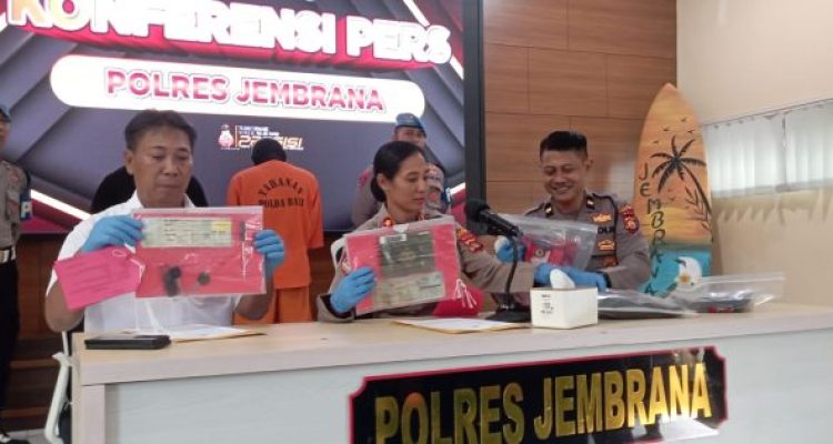 Ket poto: Polres Jembrana ungkap kasus curamor