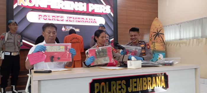 Ket poto: Polres Jembrana ungkap kasus curamor