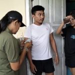 Ket poto: Lurah Banjar Tengah pimpin sidak duktang di pagi hari