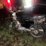 Ket poto: Kondisi sepeda motor Honda Astrea dimana pengendara dan penumpangnya meninggal dunia usai tabrak truk Ket poto: Kondisi sepeda motor Honda Astrea dimana pengendara dan penumpangnya meninggal dunia usai tabrak truk