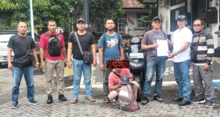 Ket poto: Polsek Kawasan Pelabuhan Gilimanuk mengamankan pelaku pencurian motor Nmax yang beraksi di Kabupaten Badung