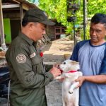 Ket poto: Vaksinasi rabies di salah satu rumah warga di Kabupaten Jembrana Ket poto: Vaksinasi rabies di salah satu rumah warga di Kabupaten Jembrana