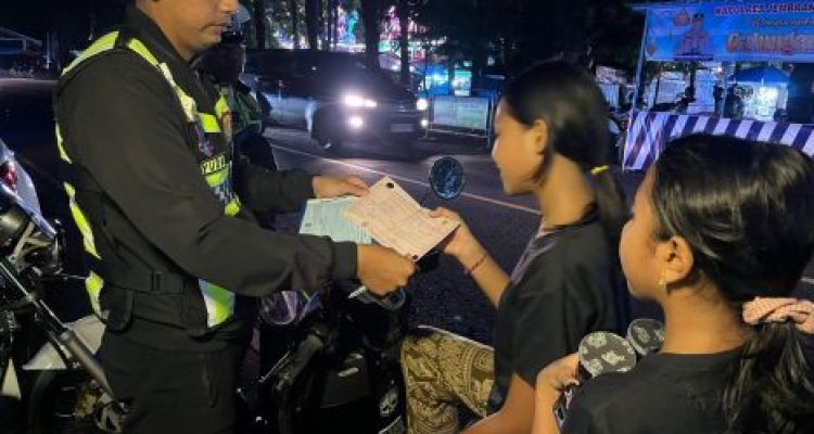 Ket poto: penindakan saat Operasi Zebra Agung 2025