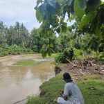 Ket poto: lokasi lansia terseret arus di Sungai Tukadaya Ket poto: lokasi lansia terseret arus di Sungai Tukadaya