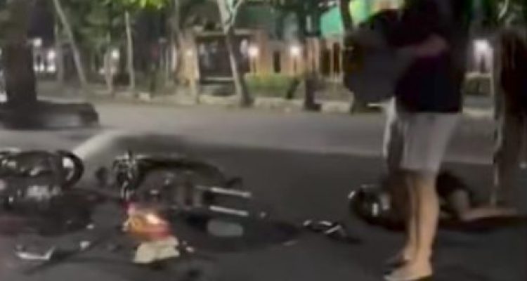 Ket pot: Kecelakaan maut aksi balap liar di Jalan Ngurah Rai Negara
