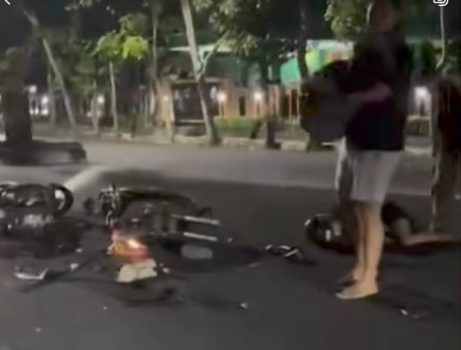 Ket pot: Kecelakaan maut aksi balap liar di Jalan Ngurah Rai Negara