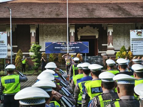 Ket poto: Polres jembana gelar Apel Gelar Pasukan di Lapangan Apel Gedung Auditorium Pemerintah Kabupaten Jembrana