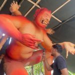 Ket poto: Salah satu Ogoh-ogoh di Jembrana dalam tahap pengerjaan.