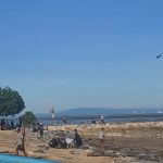 Ket Poto: Suasana di Pantai Mertasari Sanur Bali.
