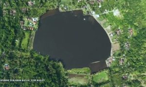 Ket Poto: Captur Danau Yeh Melet dari atas