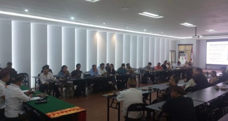 ket poto: Suasana rapat pembentukan BCB di Kantor Dinas Pariwisata Provinsi Bali.