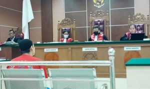 Ket poto: Persidangan kasus pecah kaca di Batam