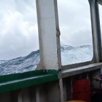 Ket poto: Tangkapan gambar dari penumpang di salah satu Kapal saat nyebrang ke Pelabuhan Ketapang.