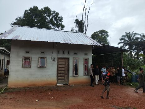 Ket poto: Rumah pelaku tempat terjadinya perkelahian hingga menyebabkan korban meninggal dunia