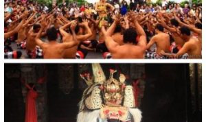 Ket poto: Kecak dance dan Barong dance