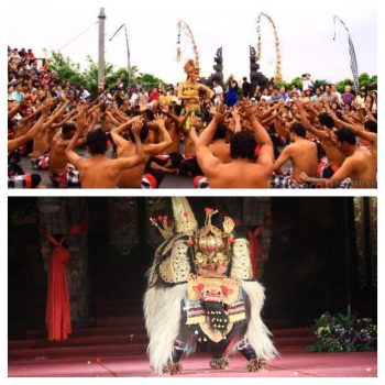 Ket poto: Kecak dance dan Barong dance