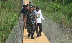 Ket poto: Jembatan Gantung Garuda Gembongdadi tegal