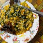Ket poto: Kuliner tradisional Nusa Penida, Ledok-ledok.