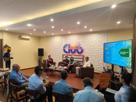 Ket Foto; Kunjungan kehormatan delegasi strategis internasional asal Inggris, Royal College of Defence Studies (RCDS), di Ruang Rapat Media Center Dinas Pariwisata Provinsi Bali, Kamis (21/5/2026).