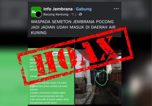 Ket poto: Tangkapan layar dari media sosial