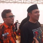Ket poto: Ketua panitia dari pemuda pancasila Kabupaten Tegal ismet bersama anggota pemuda pancasila dalam rangka houl yang ke Xlll