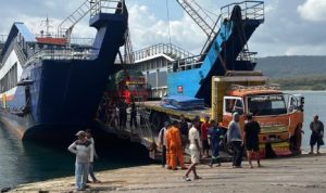 Ket poto: Situasi kecelakaan di Pelabuhan Gilimanuk