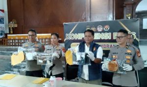 Ket poto: Polres Jembrana ungkap 2 kasus narkotika