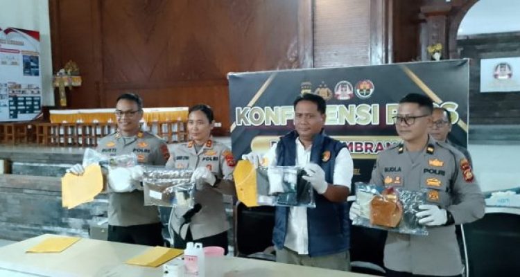 Ket poto: Polres Jembrana ungkap 2 kasus narkotika
