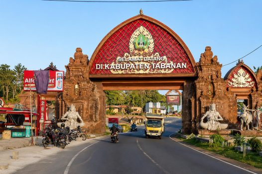 Ket poto: Tapal batas Kabupaten Tabanan dan Kabupaten Jembrana
