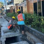 Ket poto: beberapa perkerja saat pengerjaan proyek infrastruktur