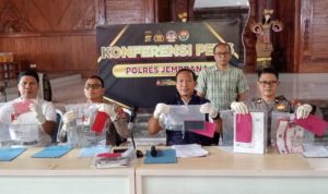 Ket poto: Pengungkapan kasus TPPO di Polres Jembrana