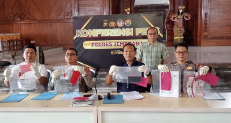 Ket poto: Pengungkapan kasus TPPO di Polres Jembrana