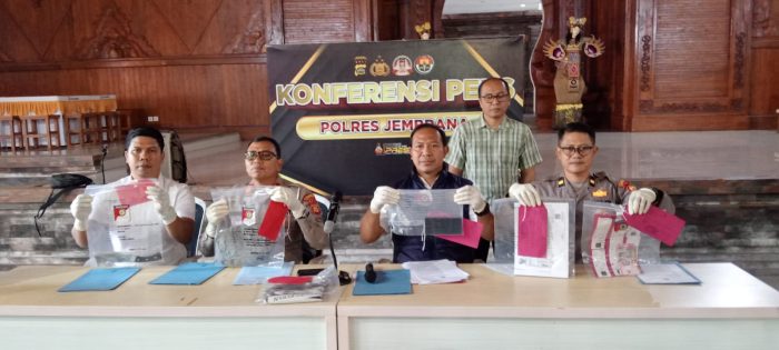 Ket poto: Pengungkapan kasus TPPO di Polres Jembrana