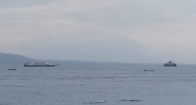 Ket poto: Situasi Selat Bali di Pelabuhan Gilimanuk